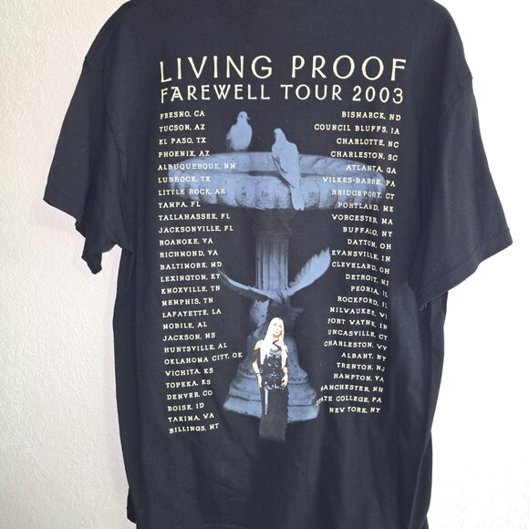 Vintage Cher Living Proof Farewell Tour 2003 NWOT sz Large T-Shirt - Picture 2 of 2